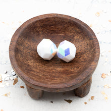 Load image into Gallery viewer, 10mm Half-Drilled Vintage Chalk AB Premium Crystal Beads - 2 Pcs
