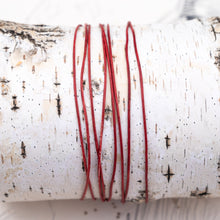 Load image into Gallery viewer, 1mm Natural Red Round Leather Cord
