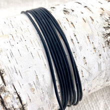 Load image into Gallery viewer, 1.5mm Natural Black Round Leather Cord
