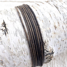 Load image into Gallery viewer, 1.5mm Natural Grey Round Leather Cord
