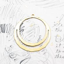 Load image into Gallery viewer, 46mm Consuming Hoop Solid Brass  Pendant
