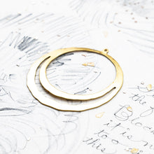 Load image into Gallery viewer, 46mm Consuming Hoop Solid Brass  Pendant
