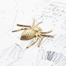Load image into Gallery viewer, Along Came a Spider Solid Brass Pendant - No Holes
