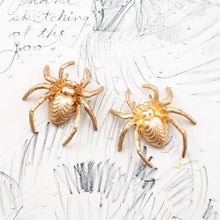 Load image into Gallery viewer, Creepalong Solid Brass Spider Pair - No Holes
