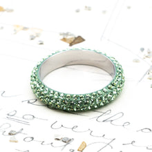 Load image into Gallery viewer, Light Green Premium Austrian Crystal Ring Pendant
