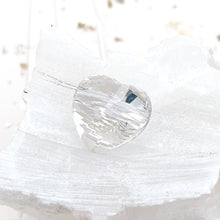 Load image into Gallery viewer, 14mm Silver Shade Premium Crystal Large Hole Heart Bead
