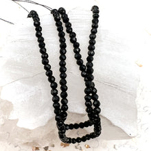 Load image into Gallery viewer, Black Tiny Crystal Bead Strand
