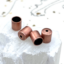 Load image into Gallery viewer, Antique Copper Cord End Cap - 4 pcs
