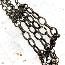 Load image into Gallery viewer, Antique Brass Design Cable Chain - 12”
