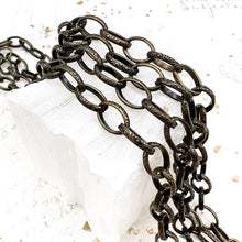 Load image into Gallery viewer, Antique Brass Design Cable Chain - 12”

