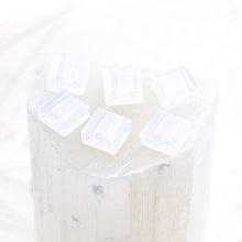 Load image into Gallery viewer, 10mm White Opal Premium Crystal 2-Hole Stairway Beads - 6pcs
