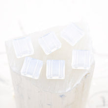 Load image into Gallery viewer, 10mm White Opal Premium Crystal 2-Hole Stairway Beads - 6pcs
