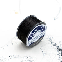Load image into Gallery viewer, Brown One-G Beading Thread - 50 Yard Bobbin
