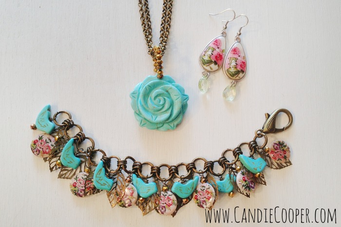 Candie Cooper DIY Bird and Flower Jewelry Set