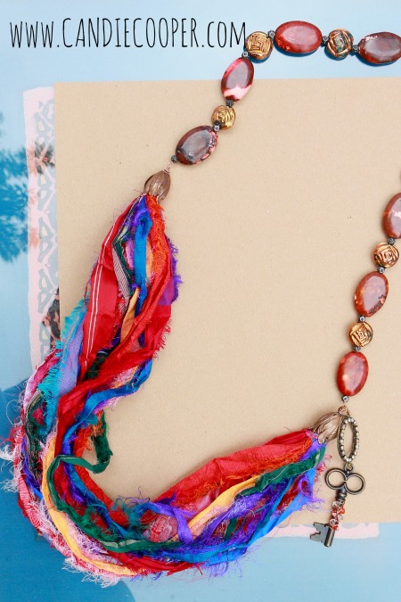 Candie Cooper DIY Recycled Silk Necklace
