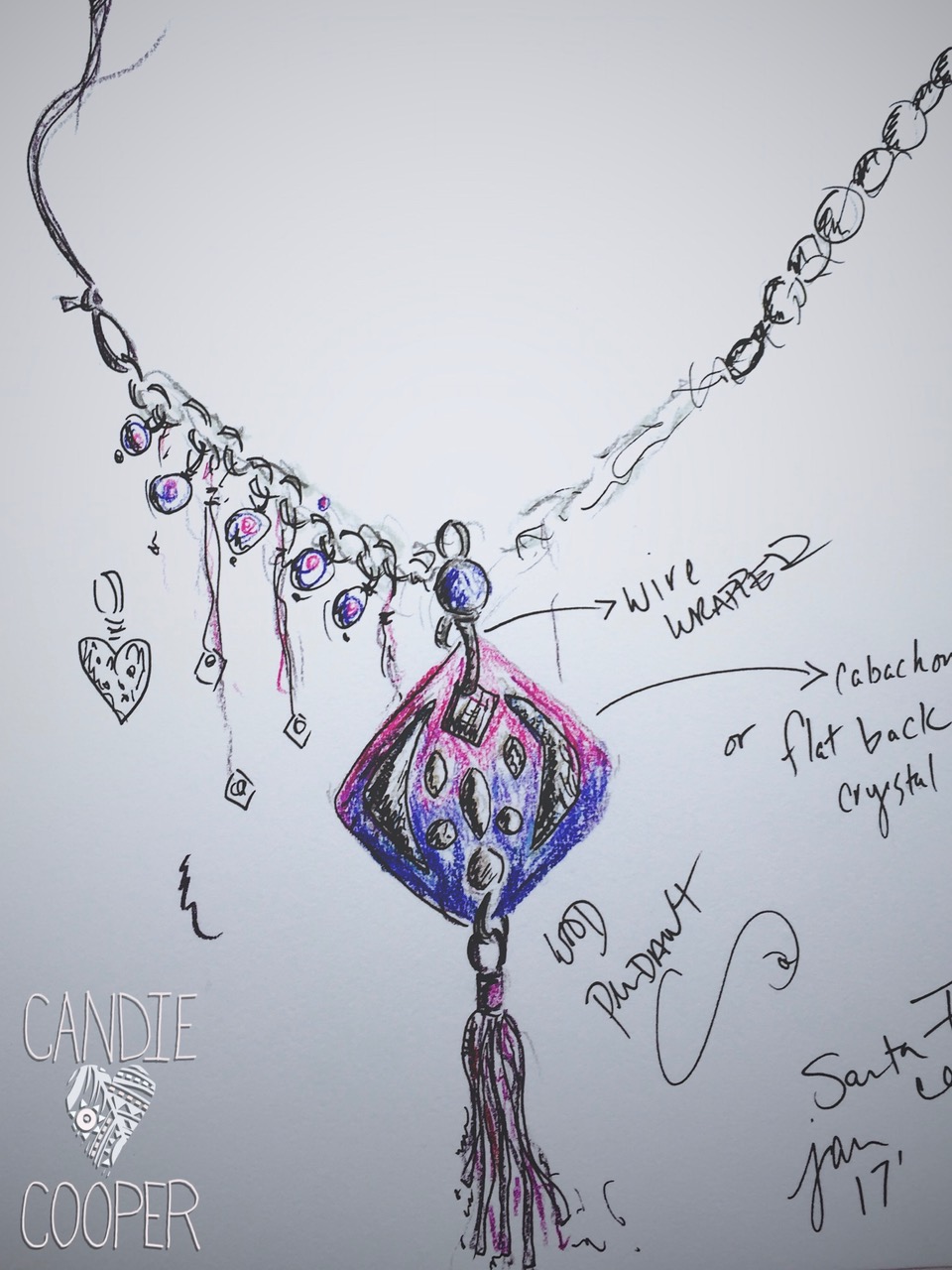 How to sketch your jewelry designs - Candie Cooper